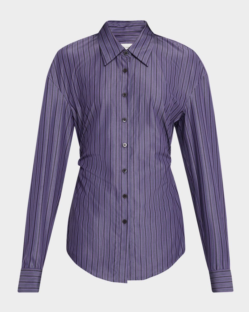 Cenny Striped Slim Button-Down Shirt
